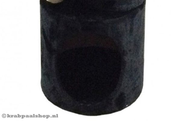 Met een zacht pluche huisje (opening heeft een diameter van 18 cm).