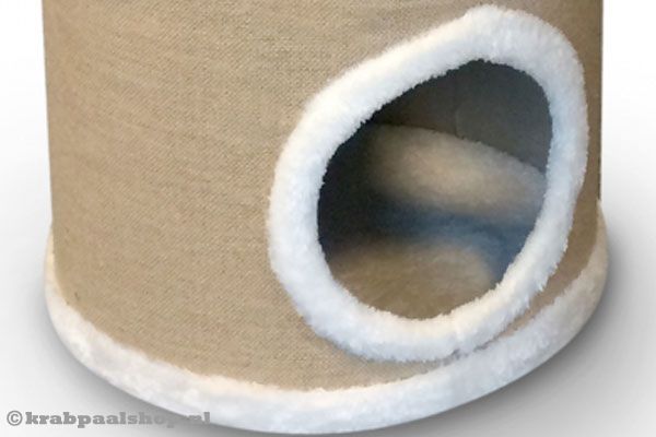 De krabton heeft twee ruime openingen.