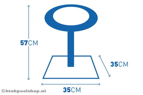 Krabpaal met een formaat van 35x35x48 cm.