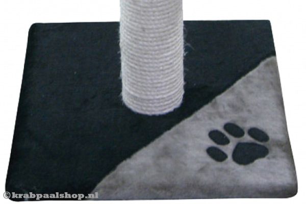 Pluche grondplaat met afdruk van pootje.