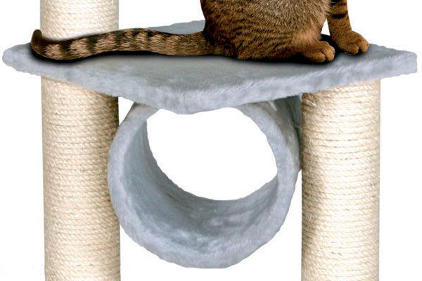 Speelelement tunnel met zacht pluche.